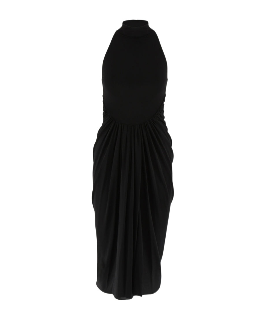 Alaïa Alaia Long High Neck Dress In Black