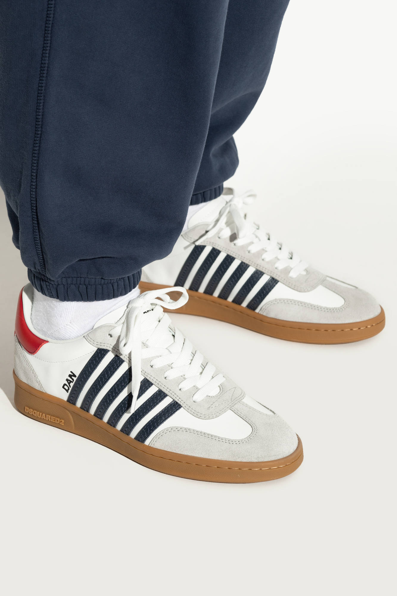 Dsquared2 Low-top Lace-up Sneakers In Multi