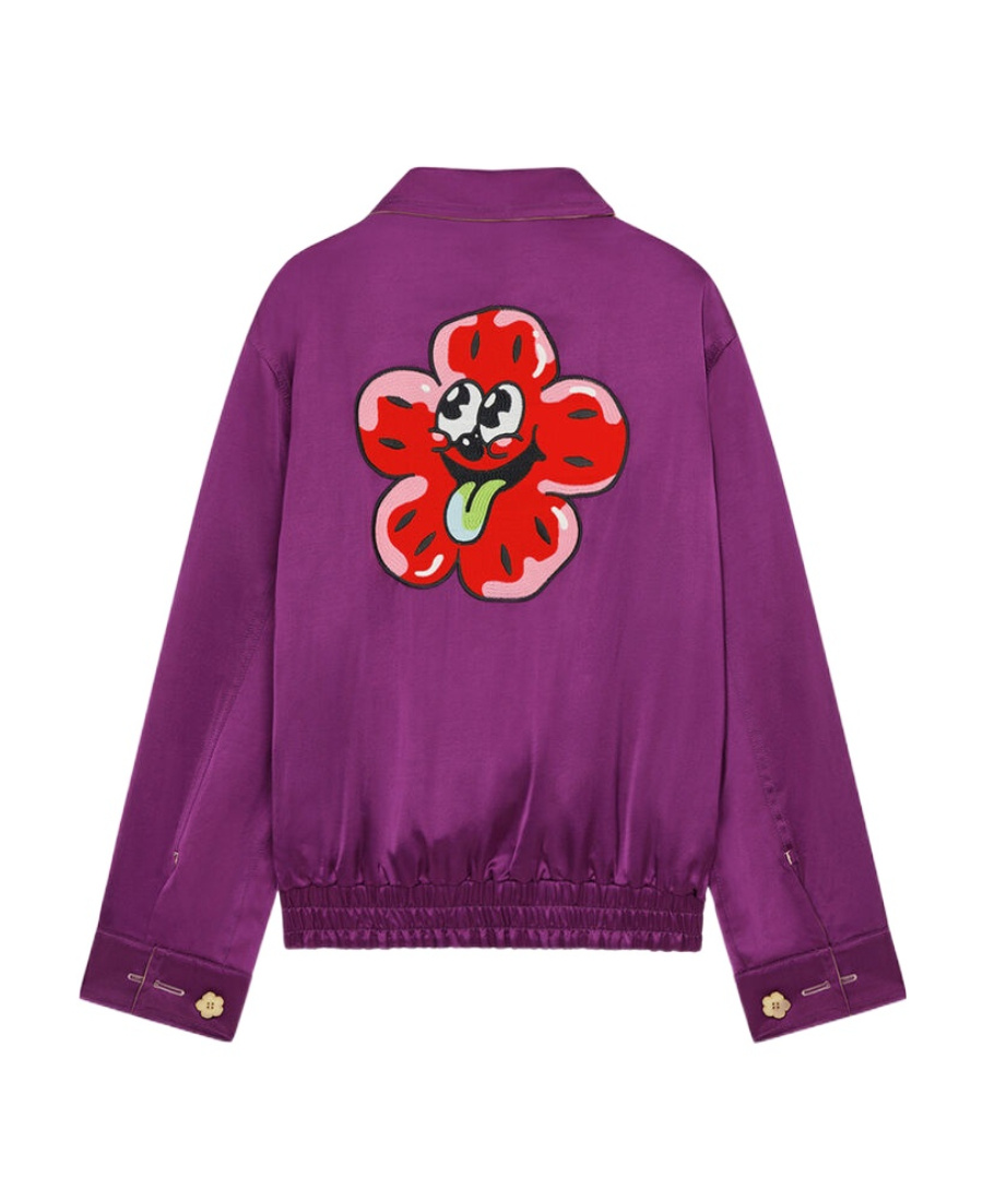 Kenzo Synthetic Fibers Jacket In Purple