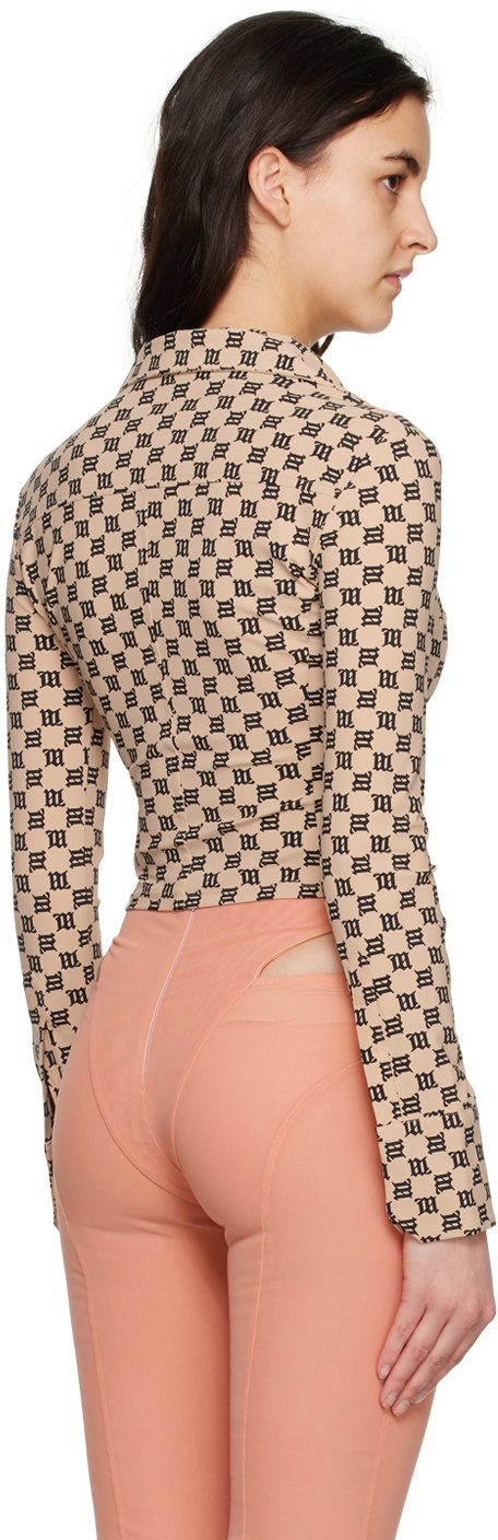 Misbhv Monogram-print Zip-up Top