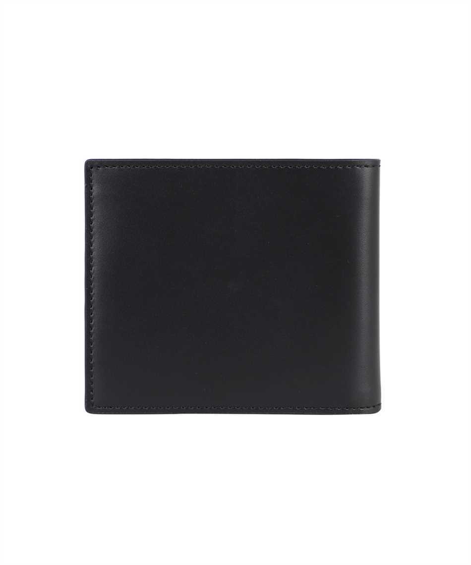 Fendi Ff-logo Pebbled-leather Bi-fold Wallet In Black