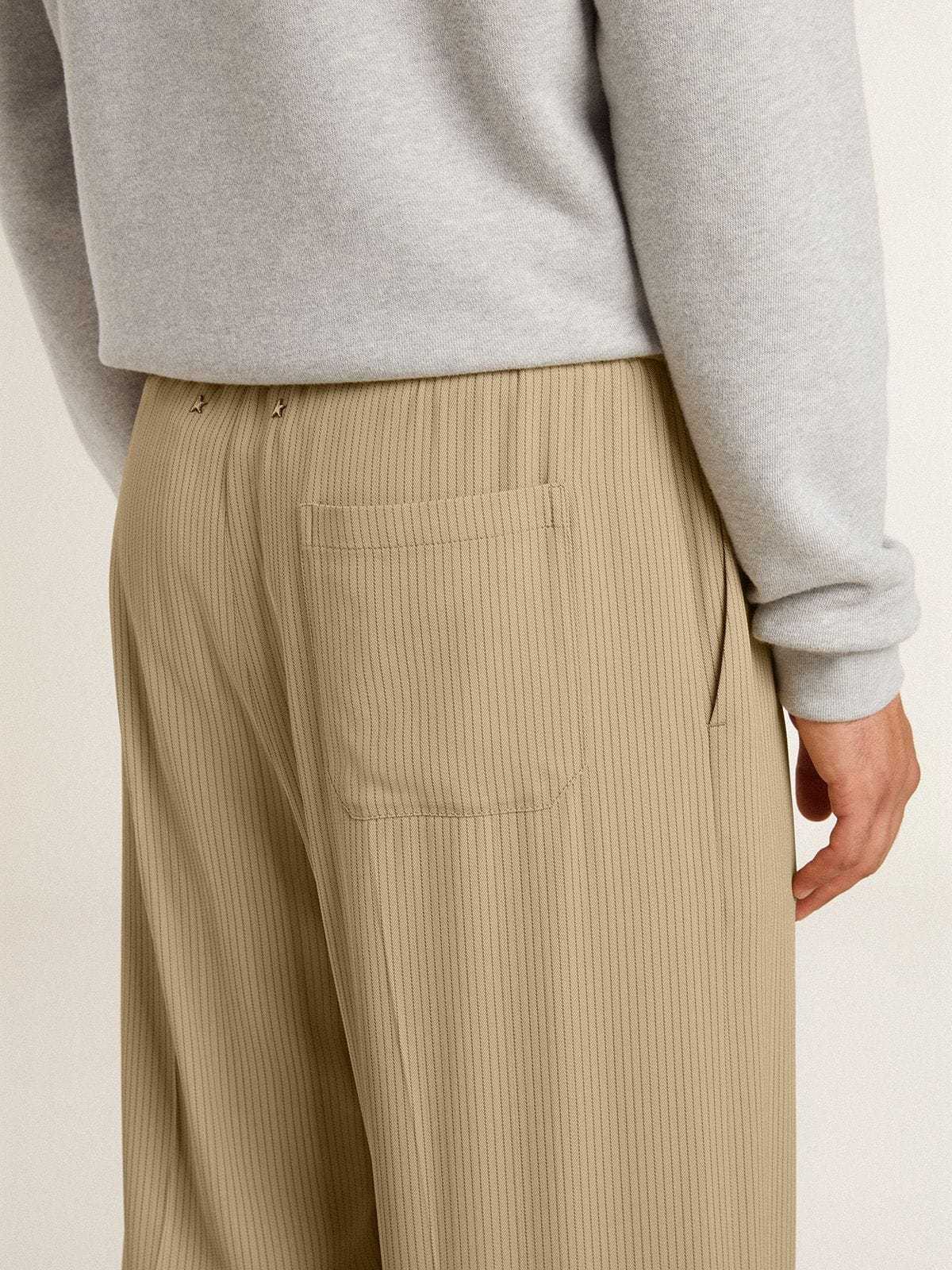 Golden Goose Elastic Waist Casual Pants In Nude