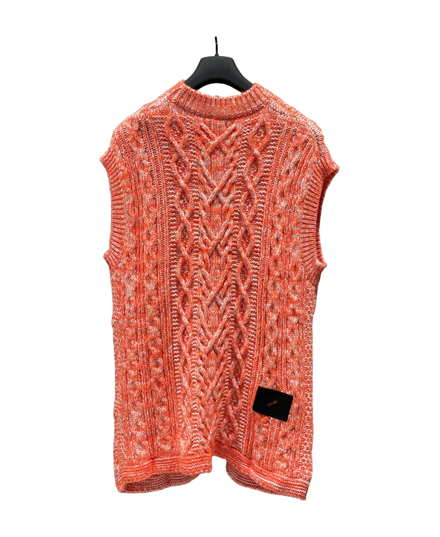 We11 Done Sleeveless Knitted Vest In Pink