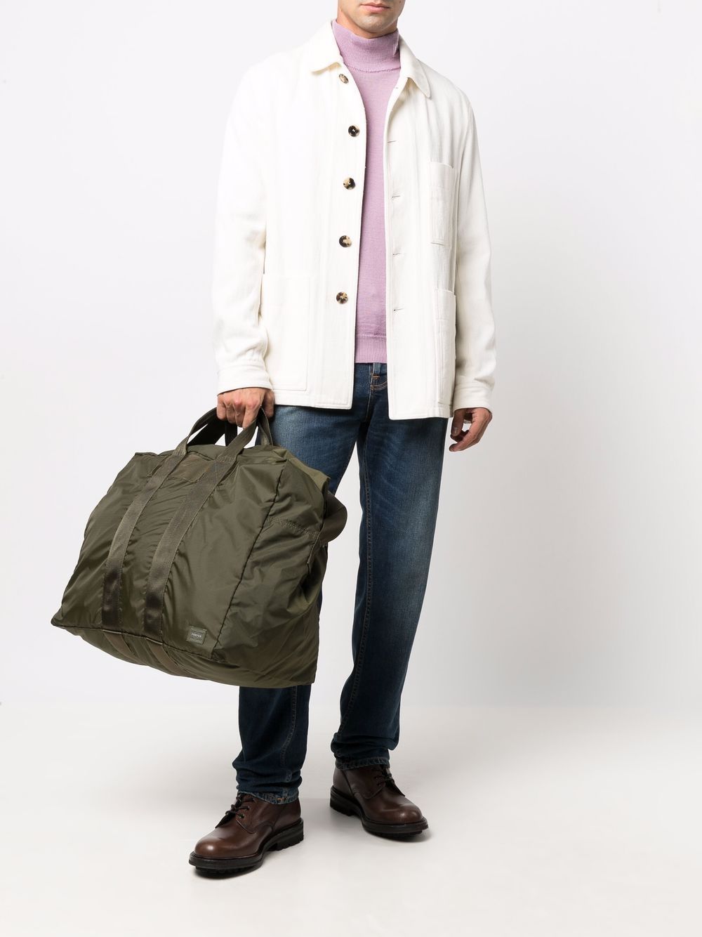 Porter-yoshida & Co Two-way Duffle Bag In Black