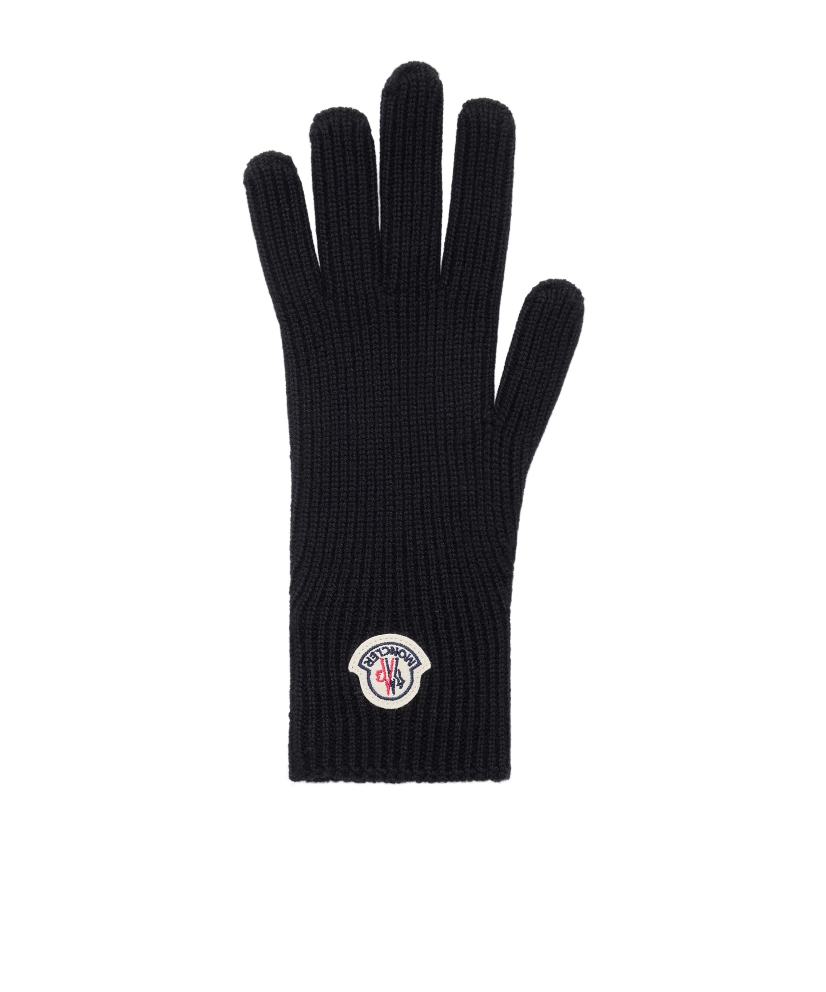 Moncler Wool Gloves In Blue