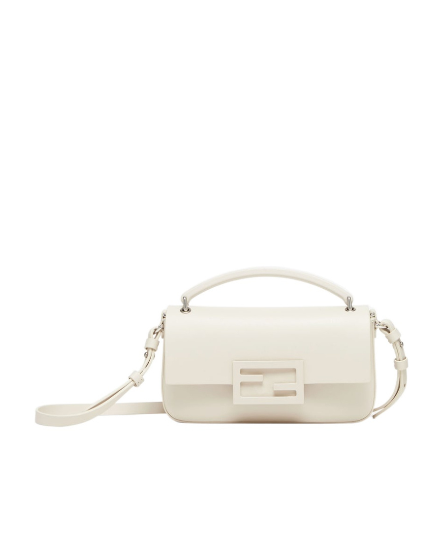 Fendi White Patent Leather Pouch