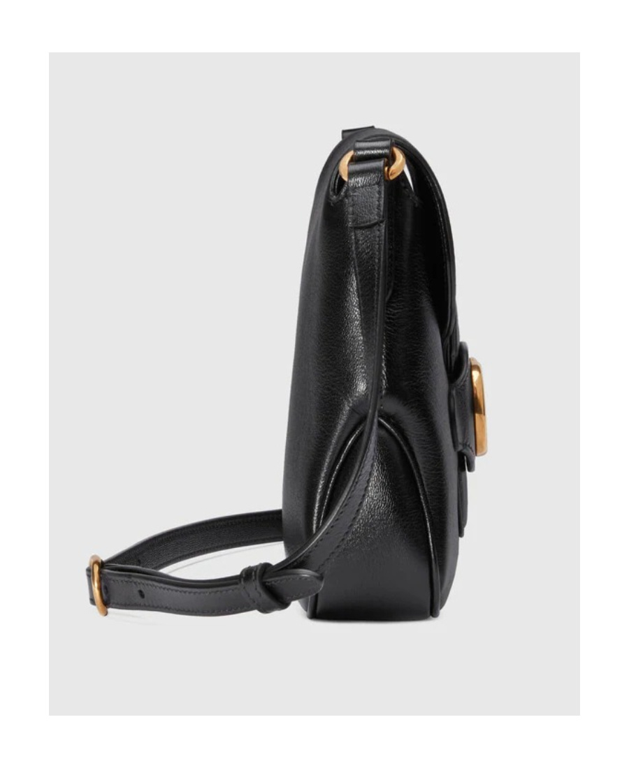 Gucci Dahlia Leather Crossbody Bag In Black