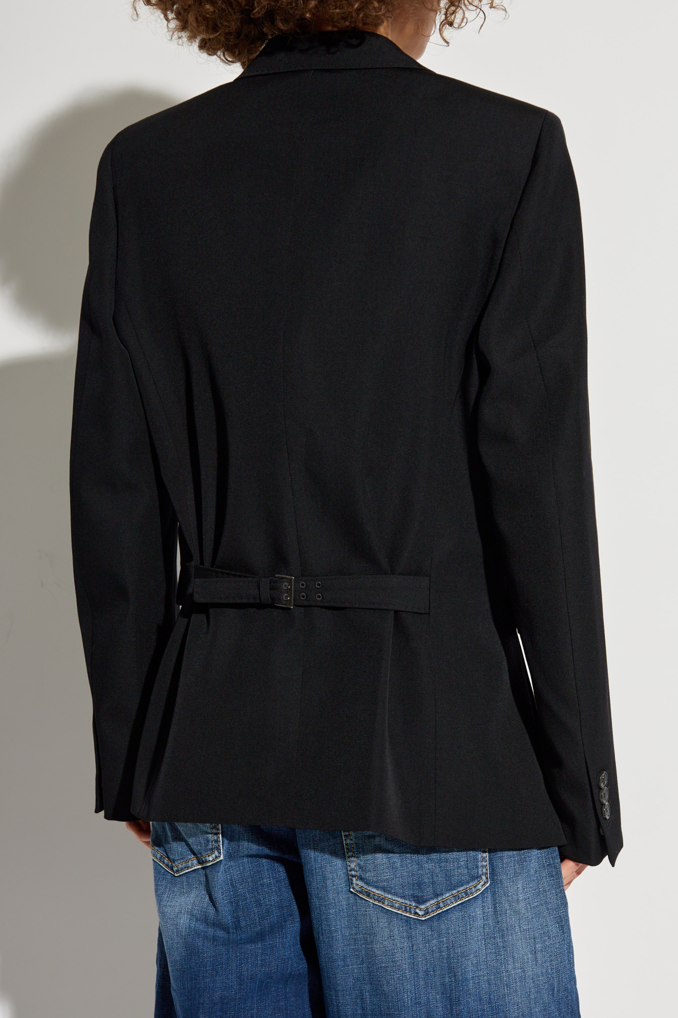 Dsquared2 Long-sleeved Single-breasted Tailored Blazer In Black