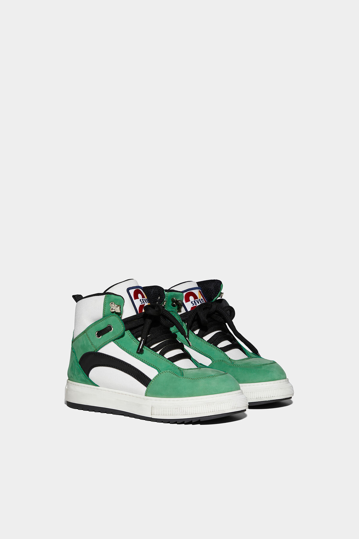 Dsquared2 Panelled High-top Sneakers In White