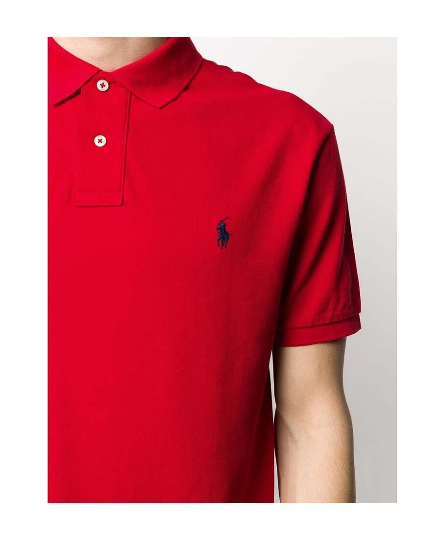 Polo Ralph Lauren Classic Fit Cotton Polo In Ruby Heather