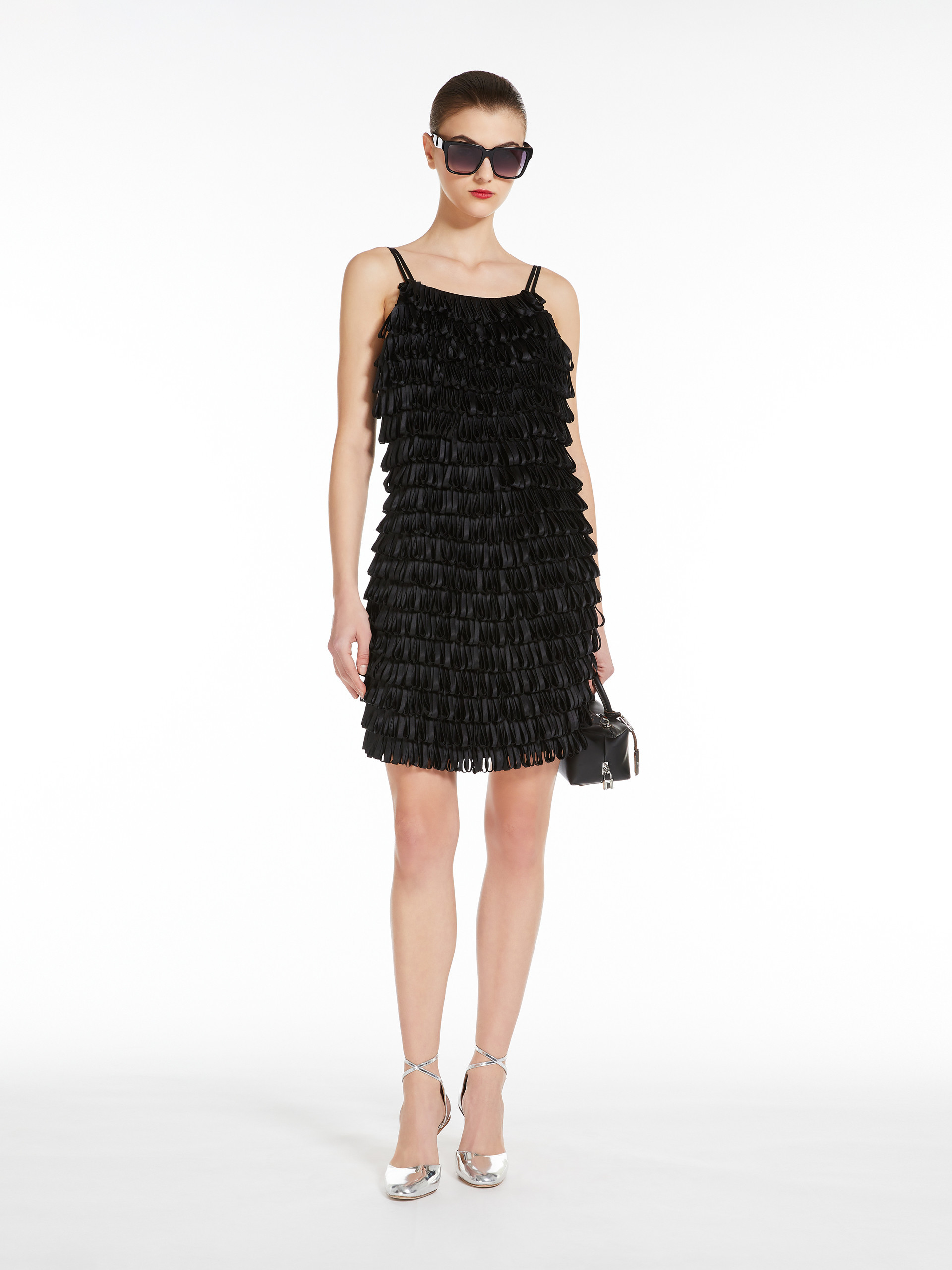 Max Mara Backstrap Dress In Black