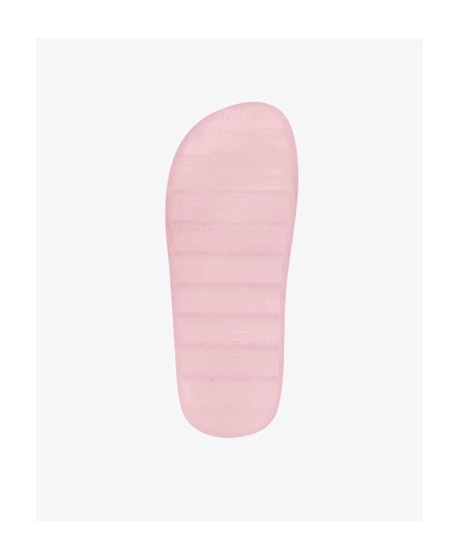 Givenchy Logo Flat Bottom Flip-flop In Pink