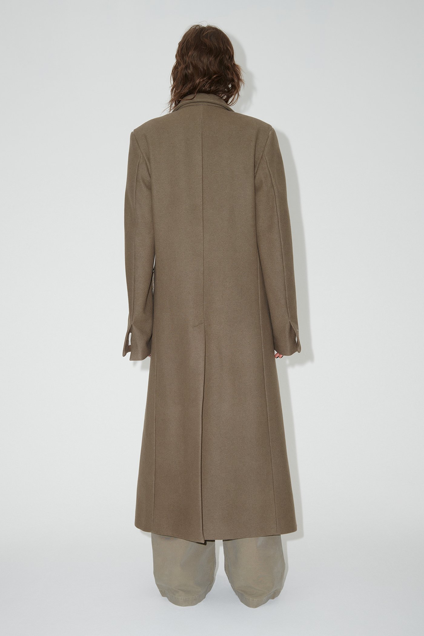 Our Legacy Single-breasted Wool Coat In Brown