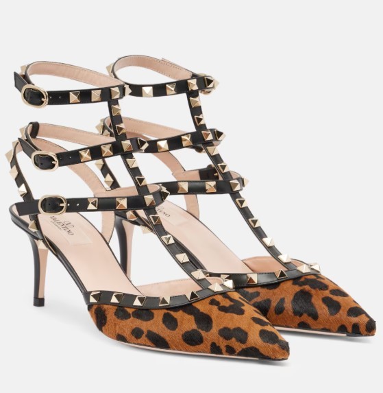 Valentino Rockstud High-heeled Sandals In Multi