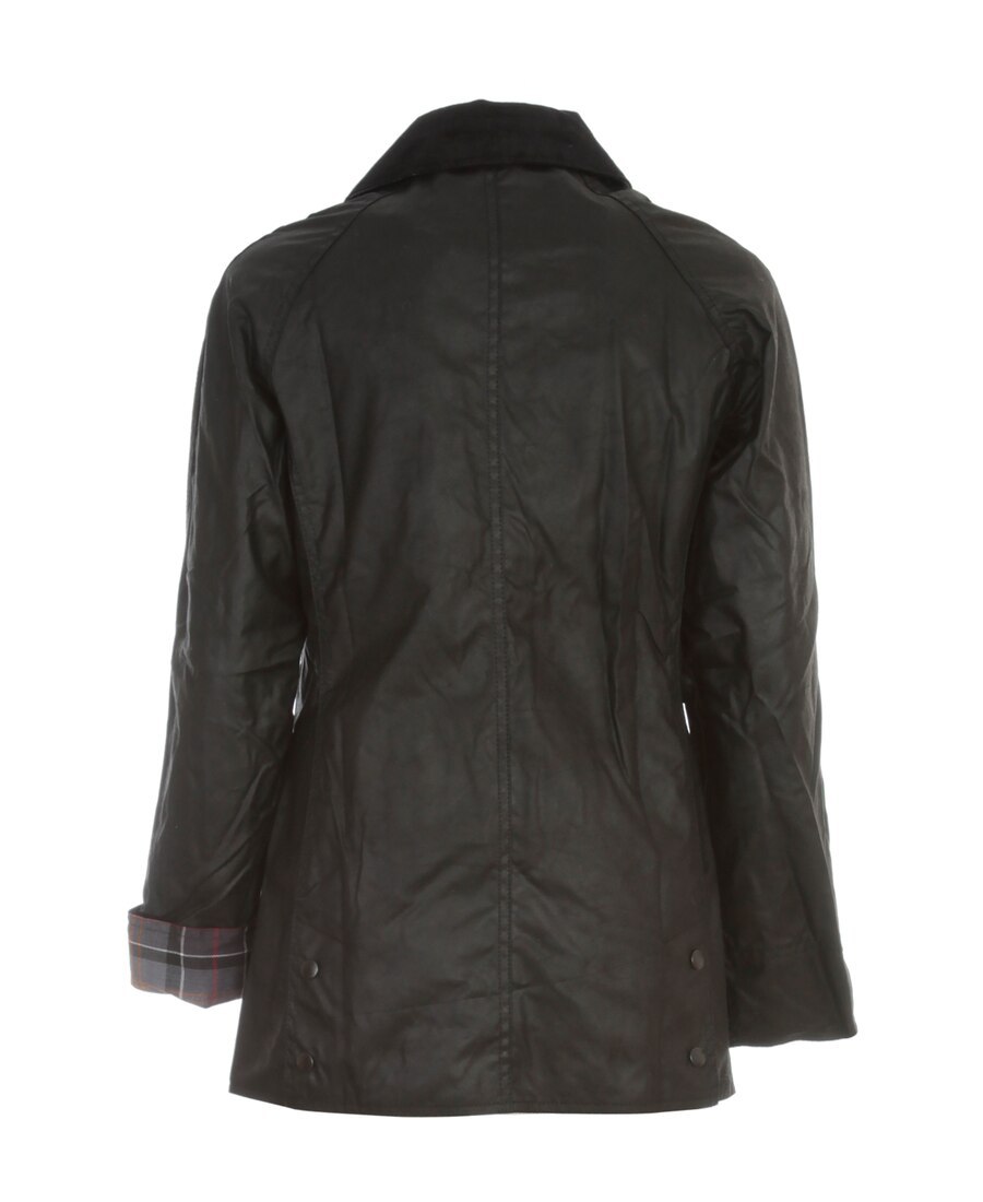 Barbour Collared Button-up Corduroy Jacket In Black