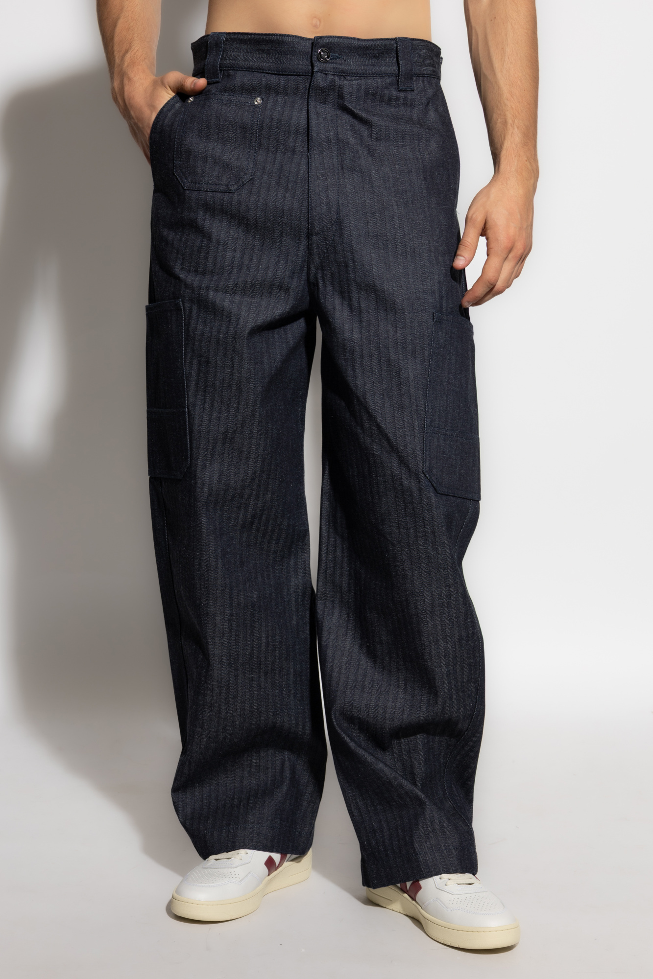 Givenchy Blue Cotton Clothing Jeans In Black
