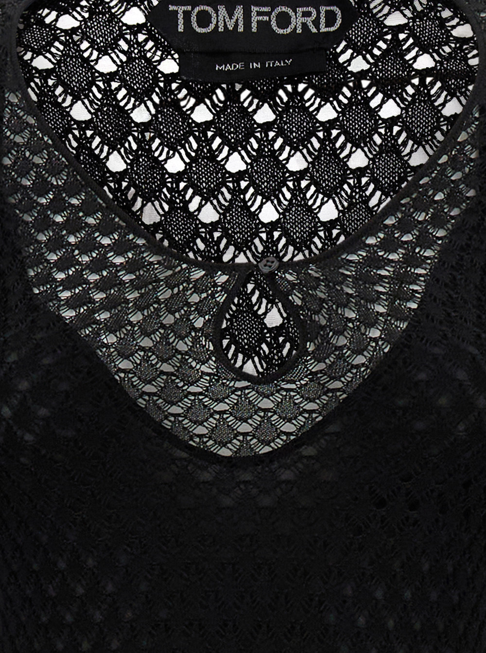 Tom Ford Lurex Crochet Maxi Dress Women In Black