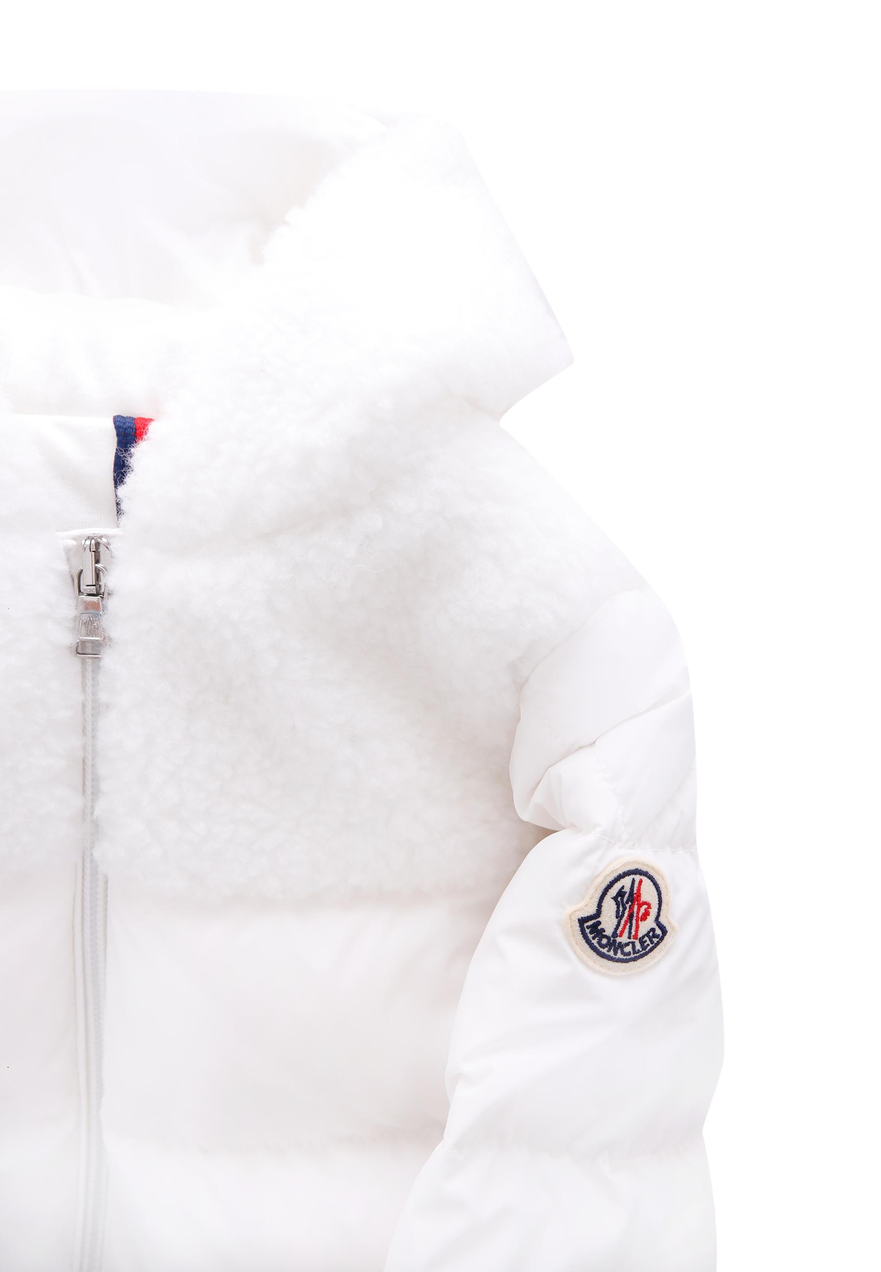 Moncler Long Sleeve Jumpsuit In White