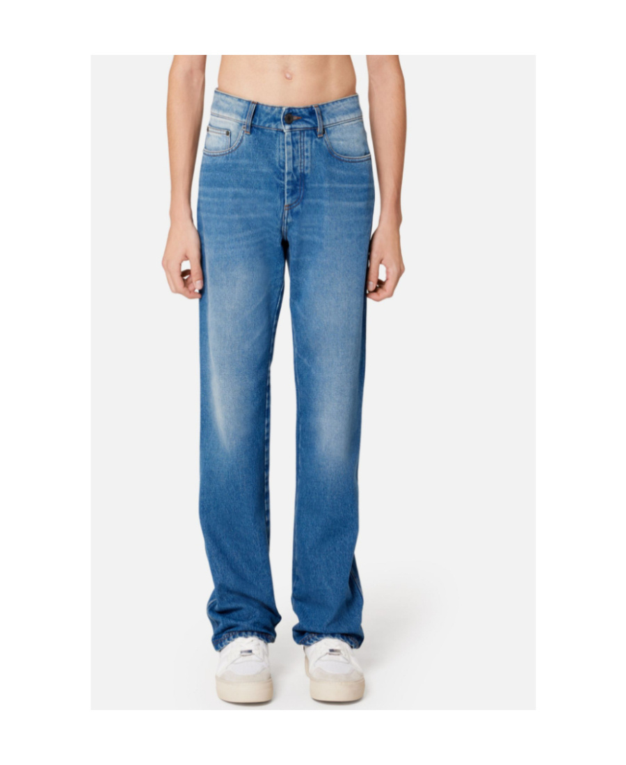 Ami Alexandre Mattiussi Loose-fit Straight-leg Jeans In Blue