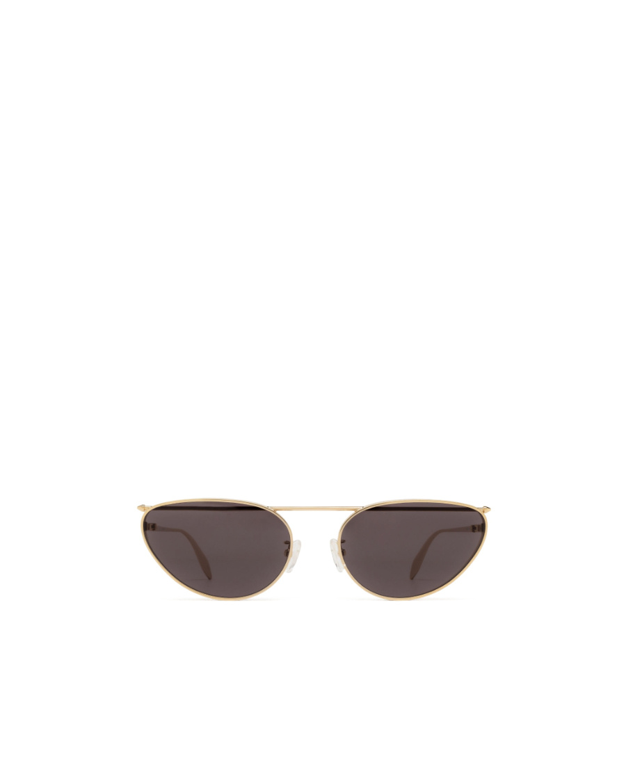 Alexander Mcqueen Eyewear Oval Frame Sunglasses In Black