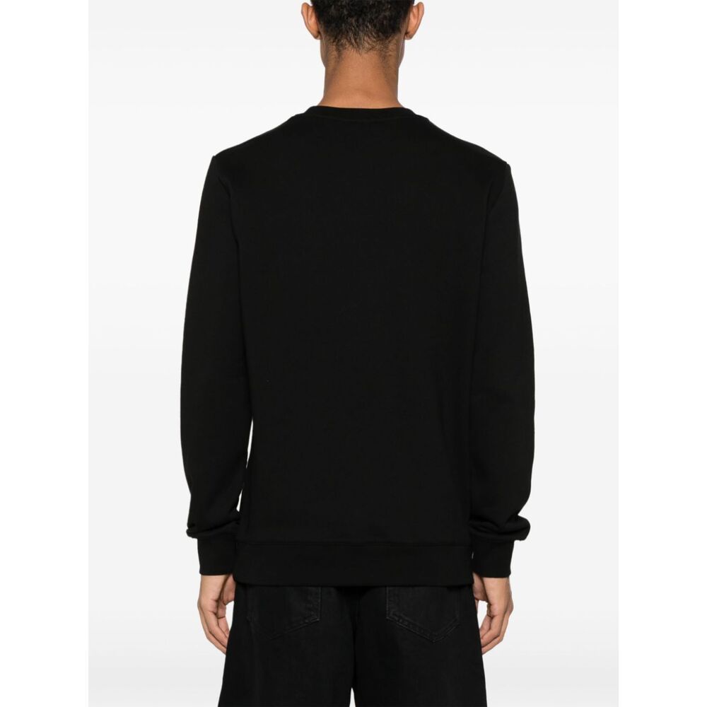 Apc A.p.c. Upside Down Logo Printed Crewneck Sweater In Black