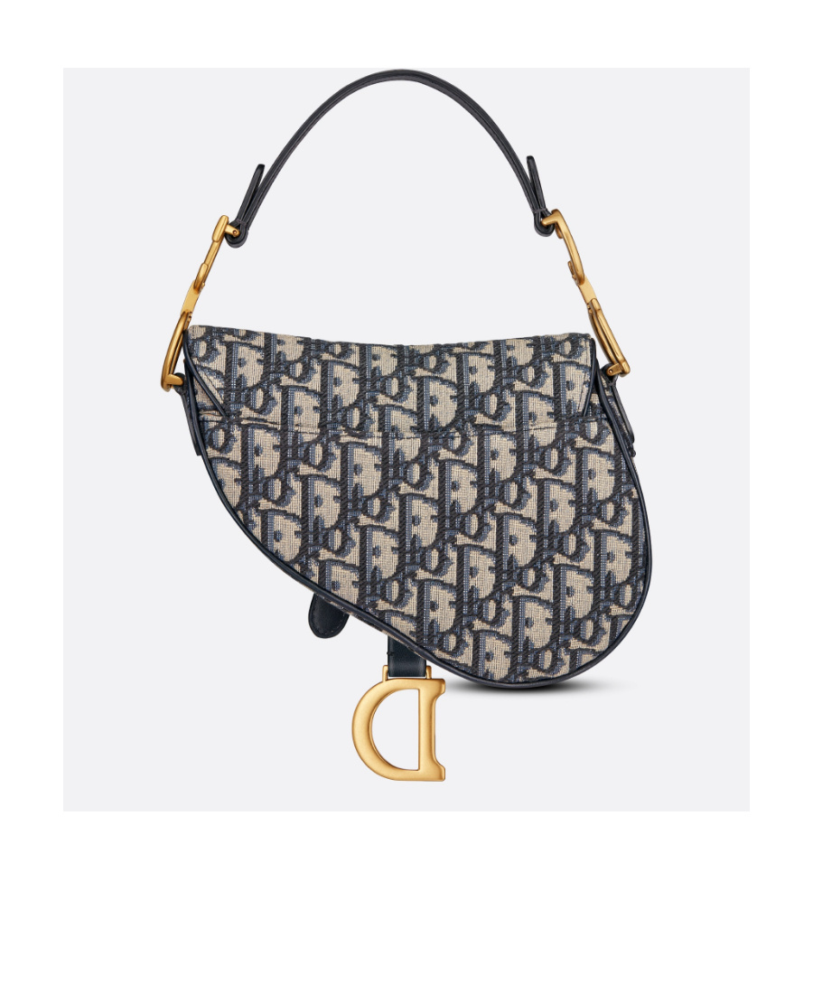 Dior Saddle Mini Shoulder Bag In Black