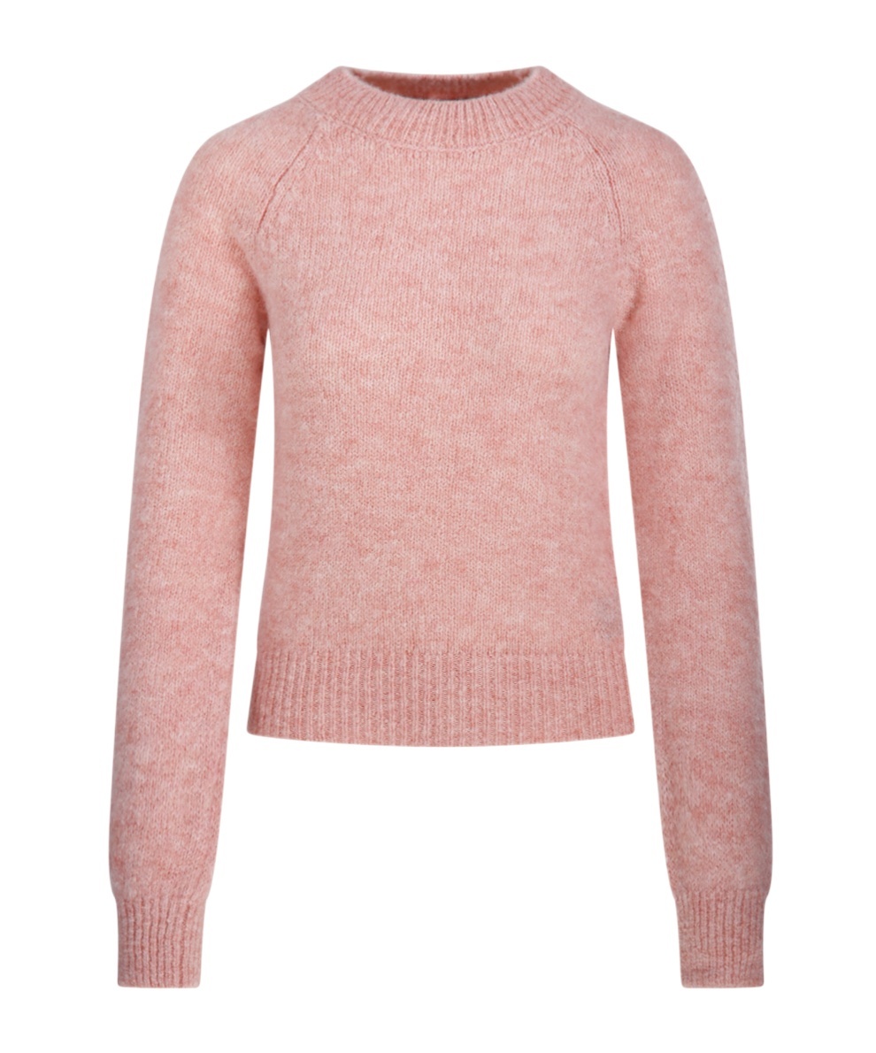 Dries Van Noten Light Pink Crew Neck Sweater In Pink