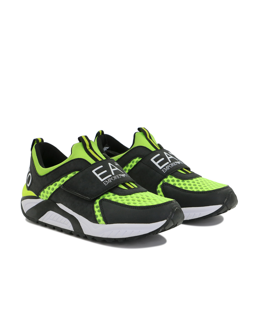 Ea7 Logo Round-headed Casual Sports Shoes In Black