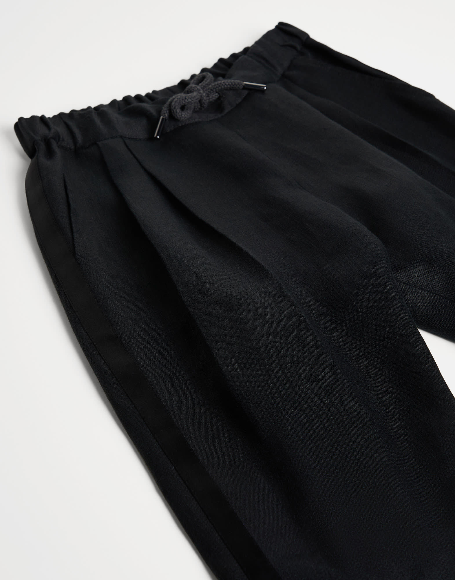 Brunello Cucinelli Tuxedo Trousers In Black