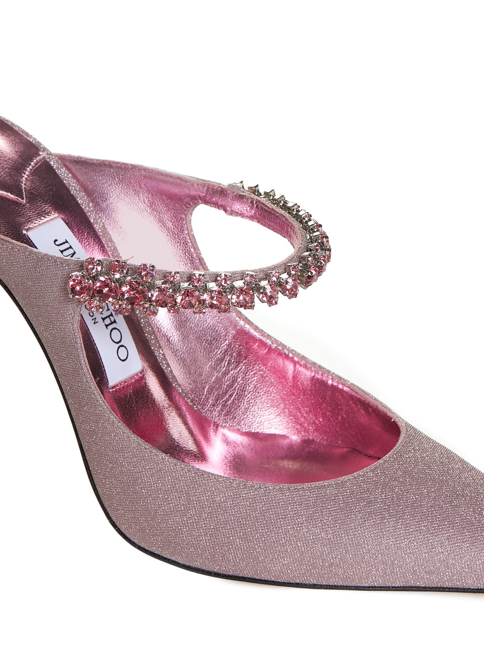 Jimmy Choo Pointed Toe Mules In Pink