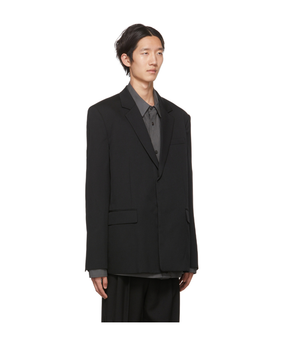 Juunj Logo Laminated Blazer In Black