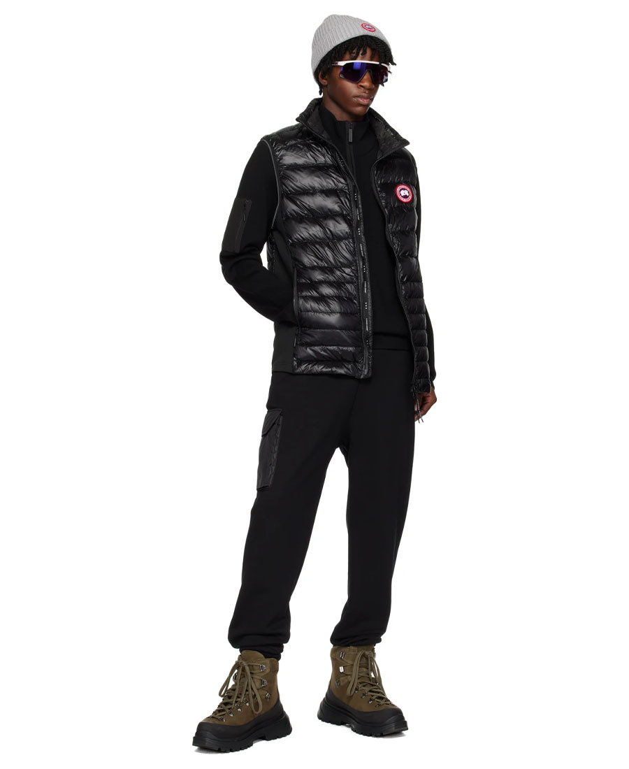 Canada Goose Hybridge Lite Tech Waistcoat Down Jacket In Black