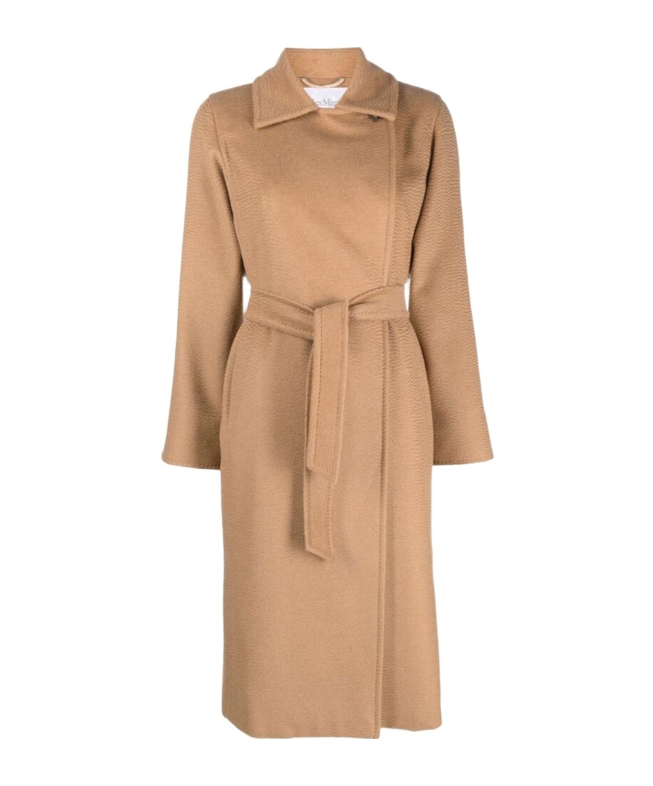 Max Mara Manuela Double-breasted Wool Coat In Brown