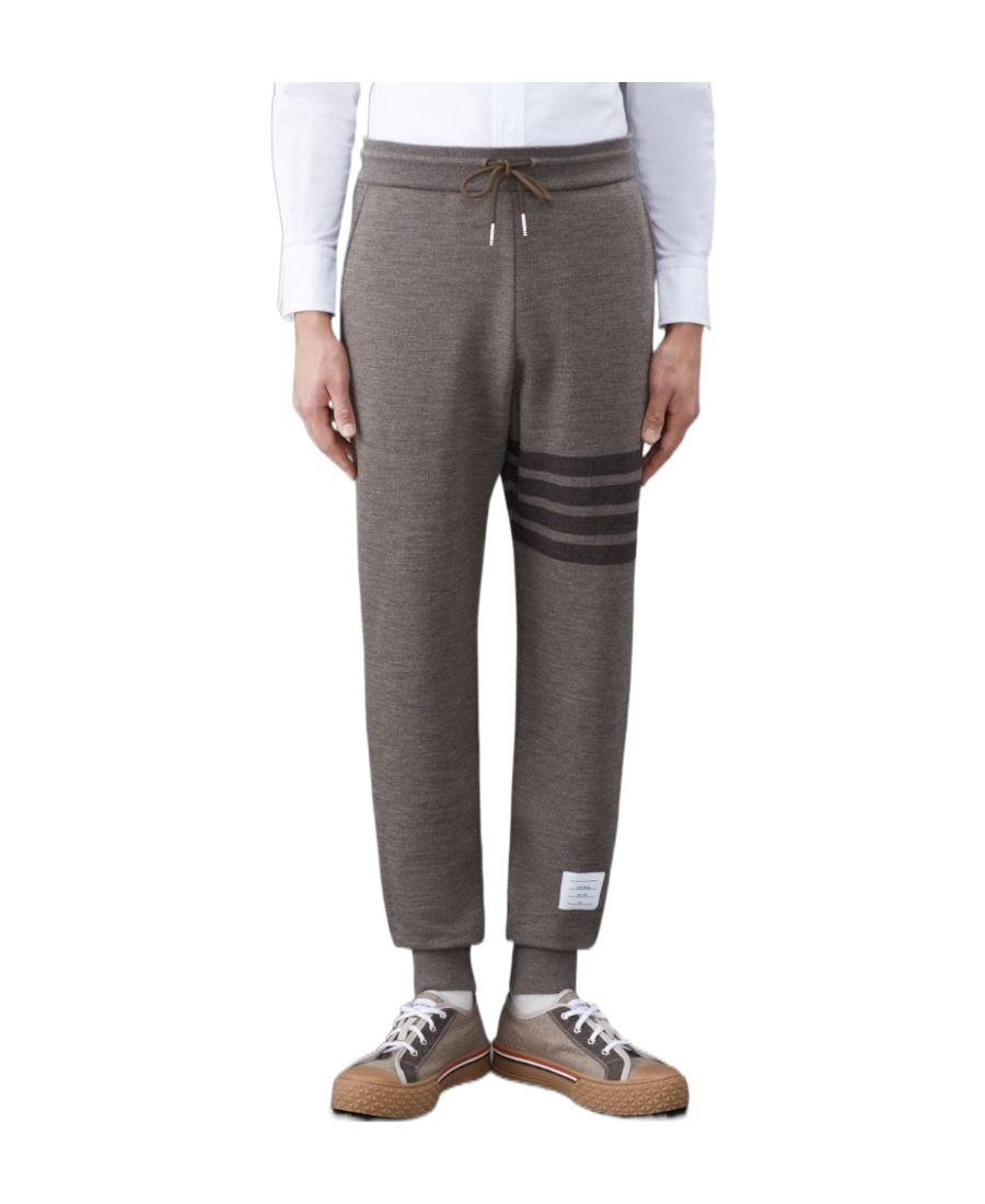 Thom Browne 4-bar Wool Track Pants In Black