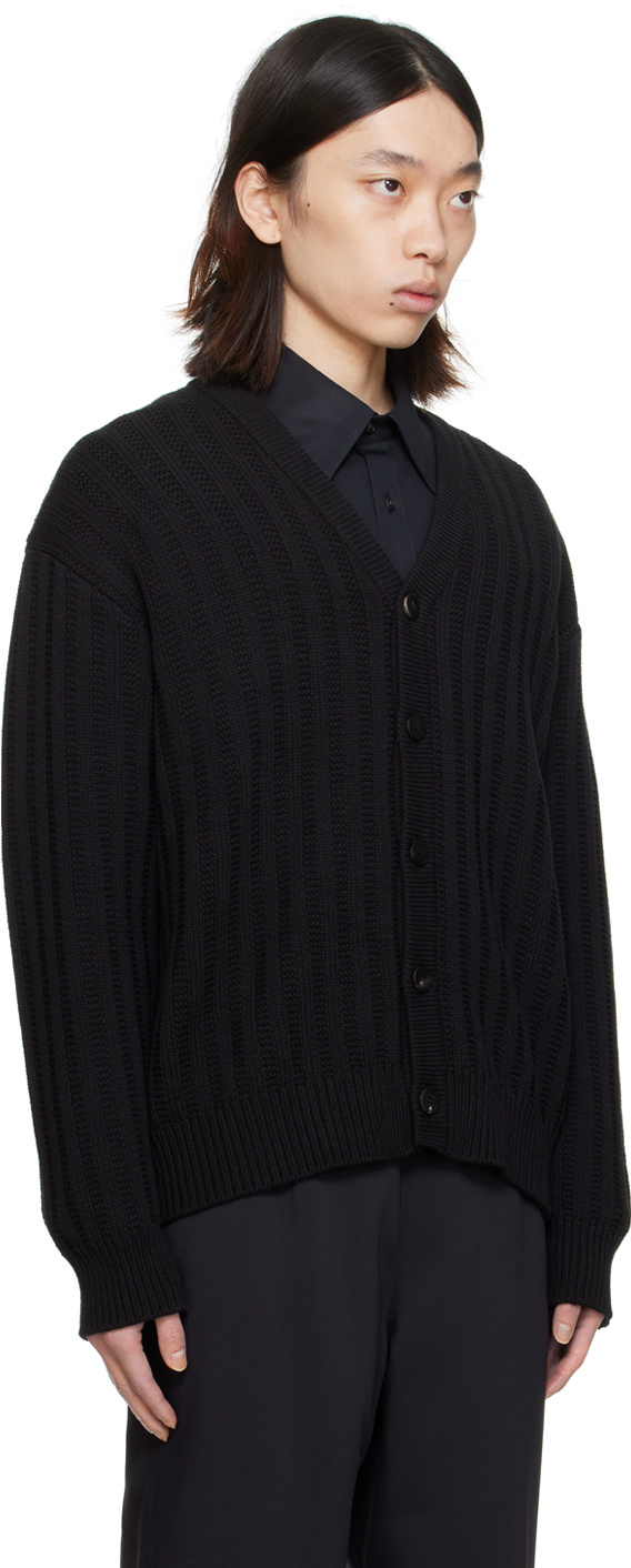 Wooyoungmi Knitted Cardigan In Black