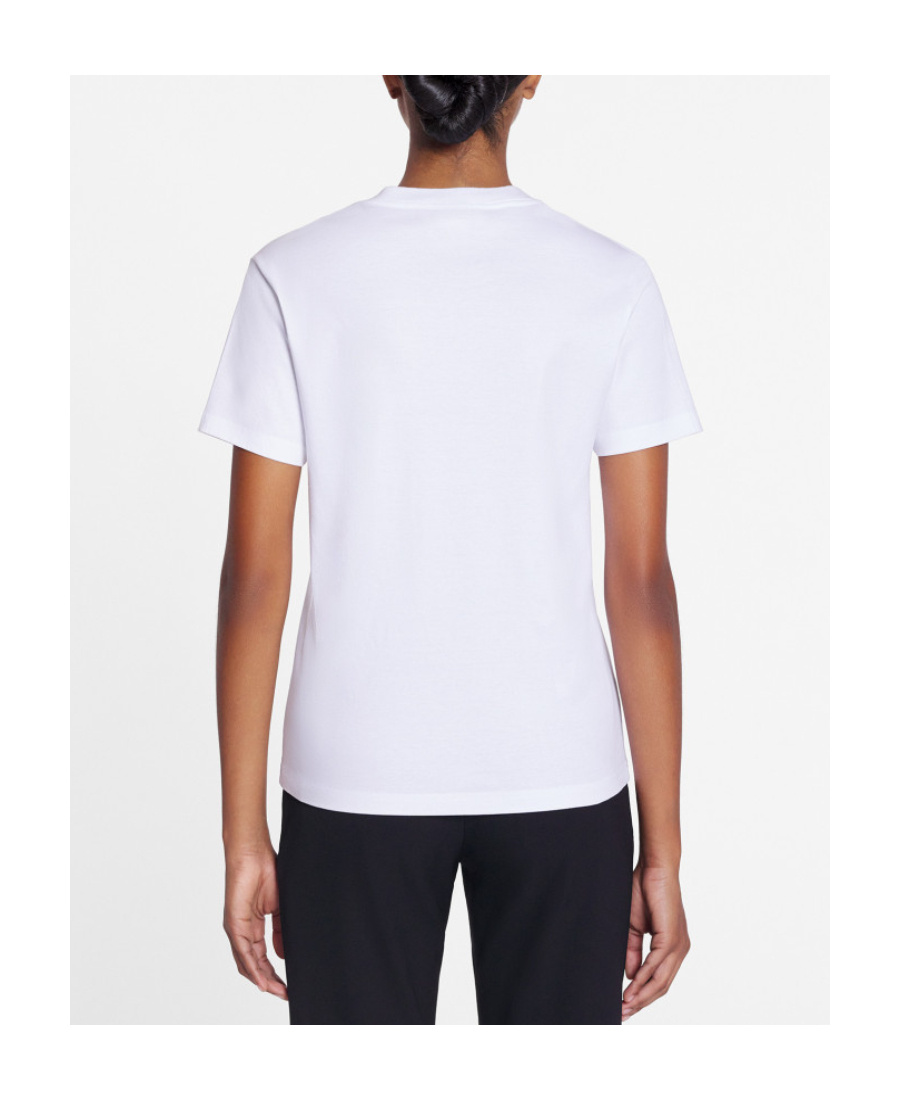 Lanvin Logo Embroidered Classic T-shirt In White