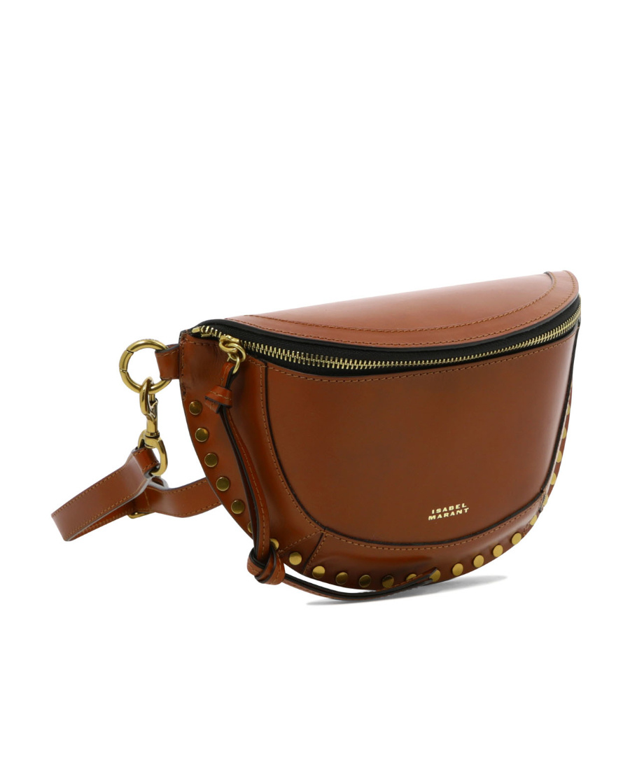 Isabel Marant Skano Leather Belt Bag In Brown
