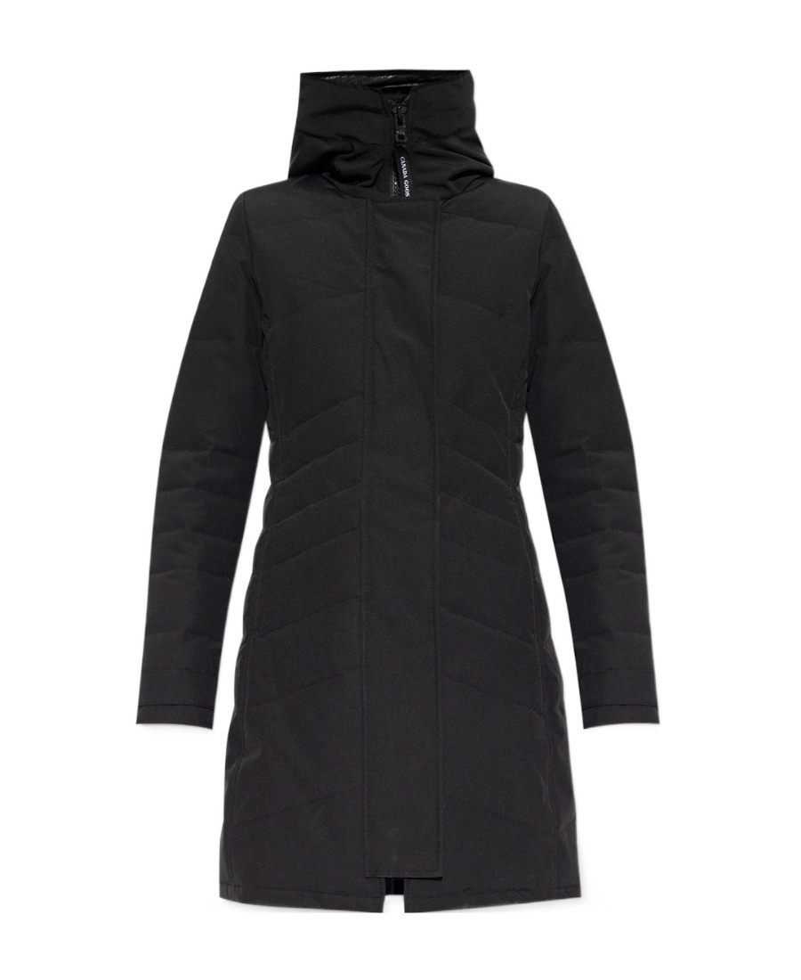Canada Goose Zip-up Padded Down Coat In Black