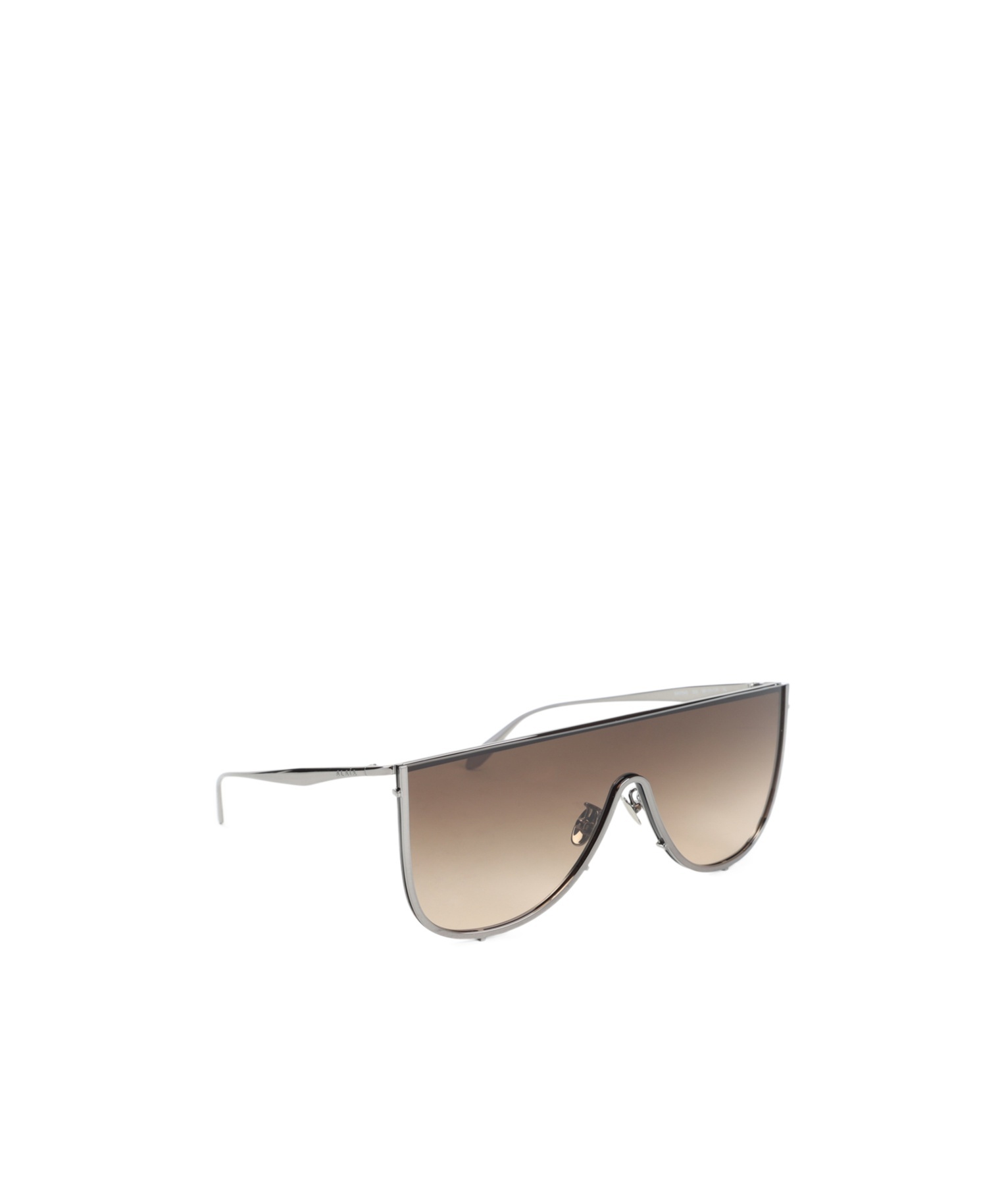 Alaïa Mask Sunglasses Metal Frame Gradient Lenses In Brown