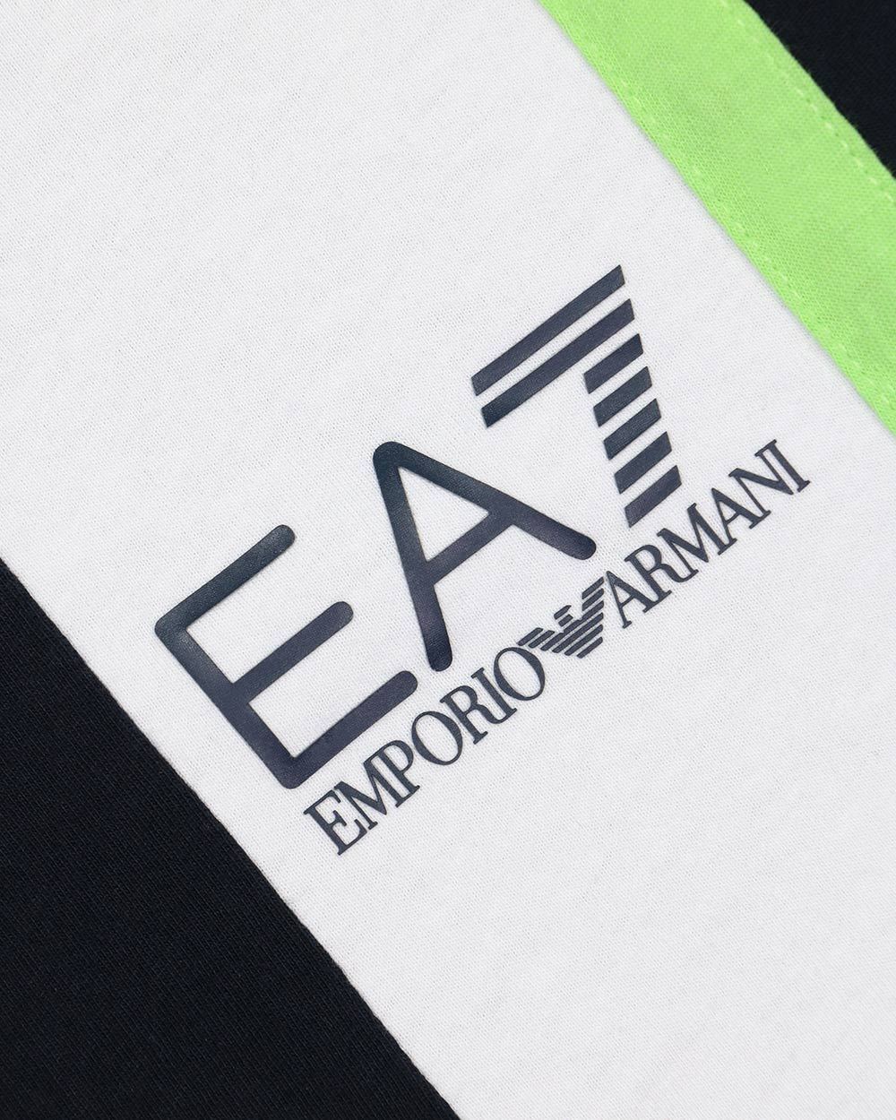 EA7 LOGO PRINTED T-SHIRT WITH ROUND NECK