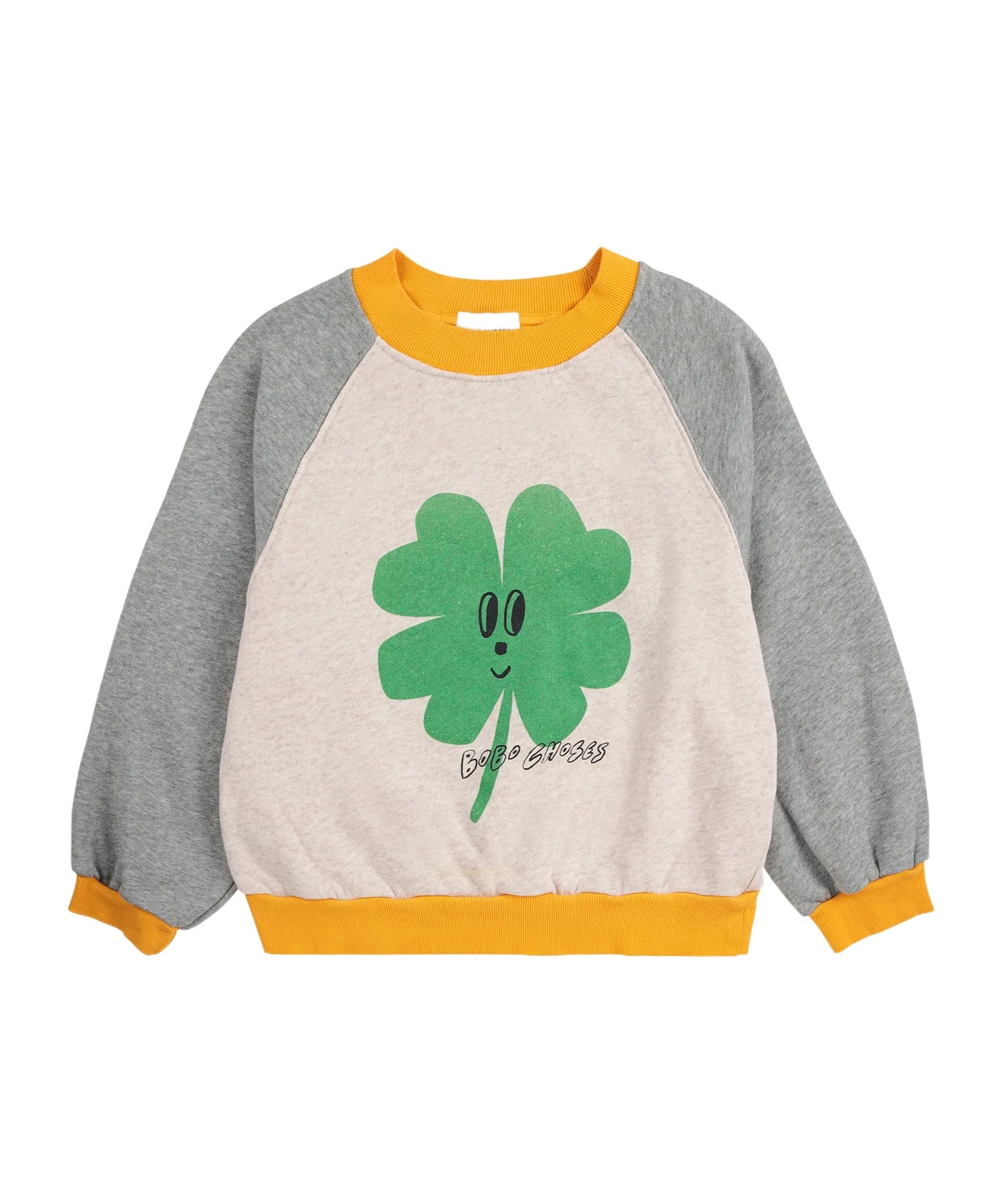 Bobo Choses Lucky Clover Ranglan Sweatshirt In Multi