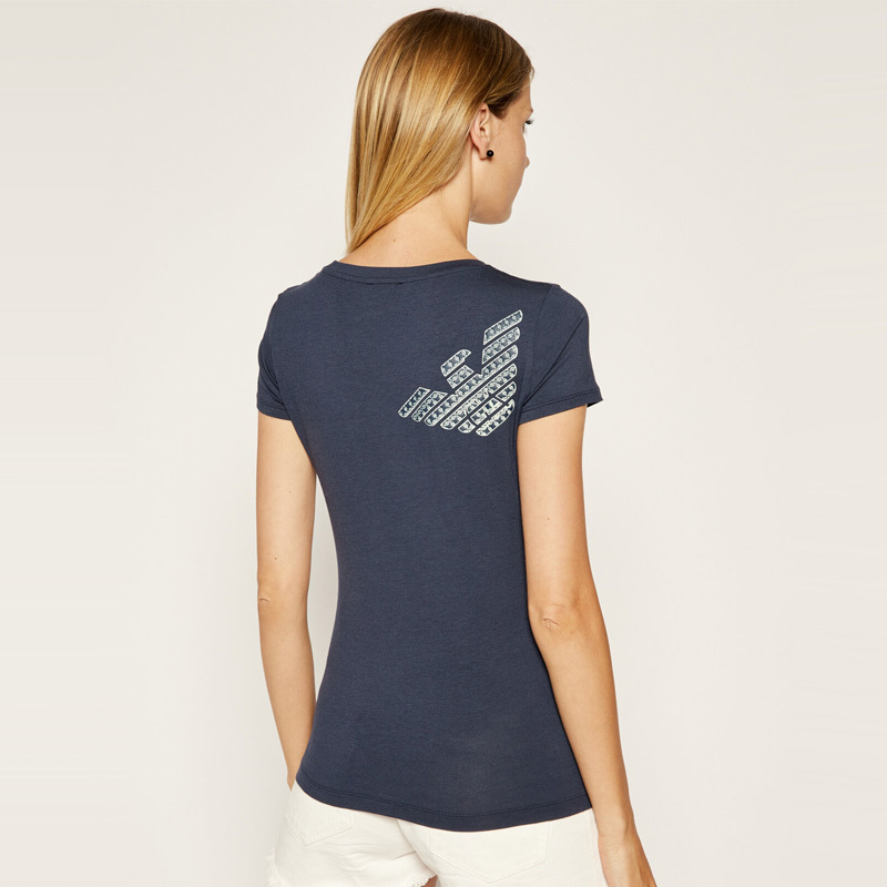 EA7 T-SHIRT WITH ROUND NECK AND SHORT SLEEVES 