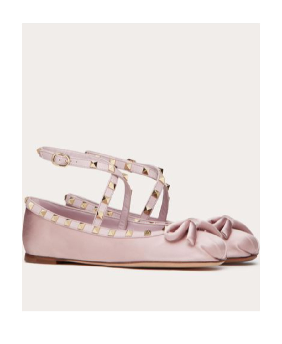 Valentino 'patent Leather Rockstud In Pink