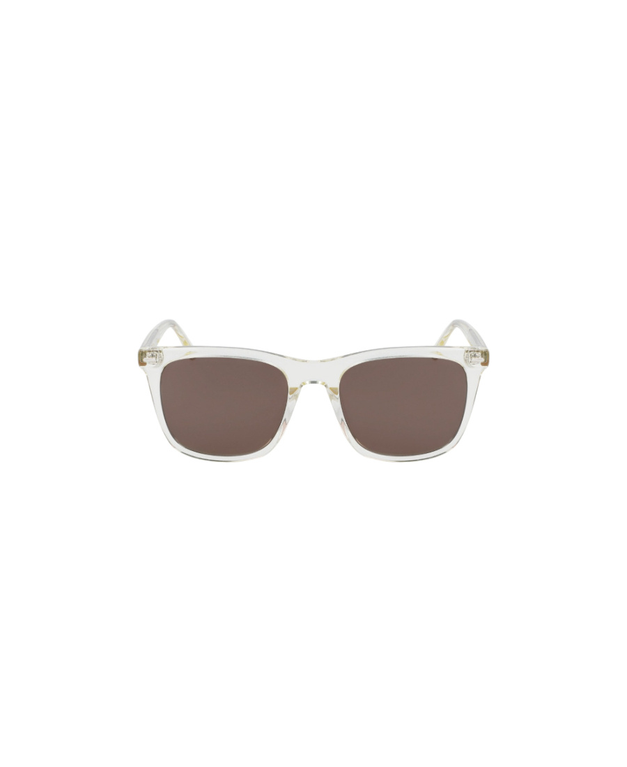 Calvin Klein Geometric Frame Sunglasses In Brown