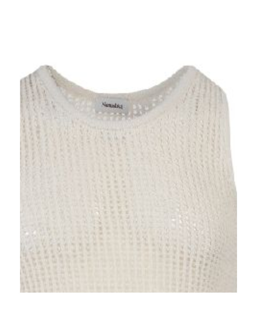 Nanushka Knitted Tank Top In White