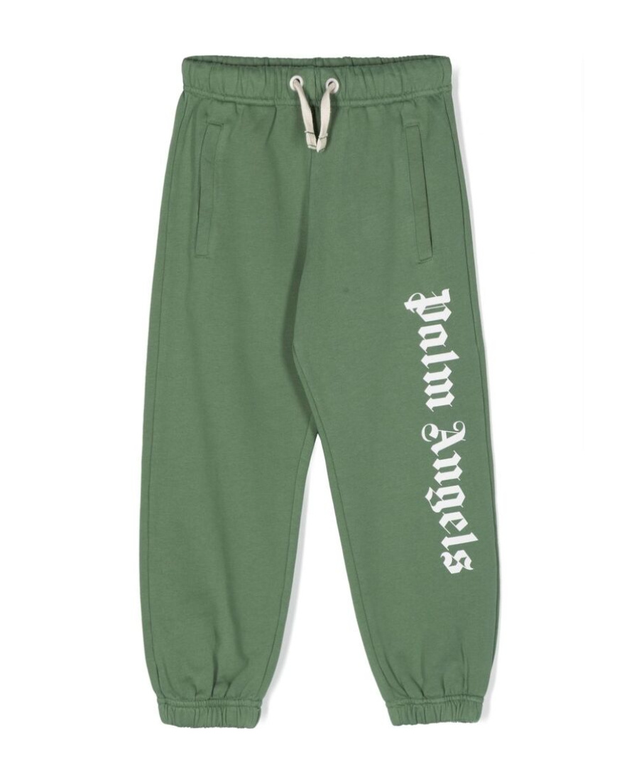 Palm Angels Classic Overlogo Sweat Pants In Green
