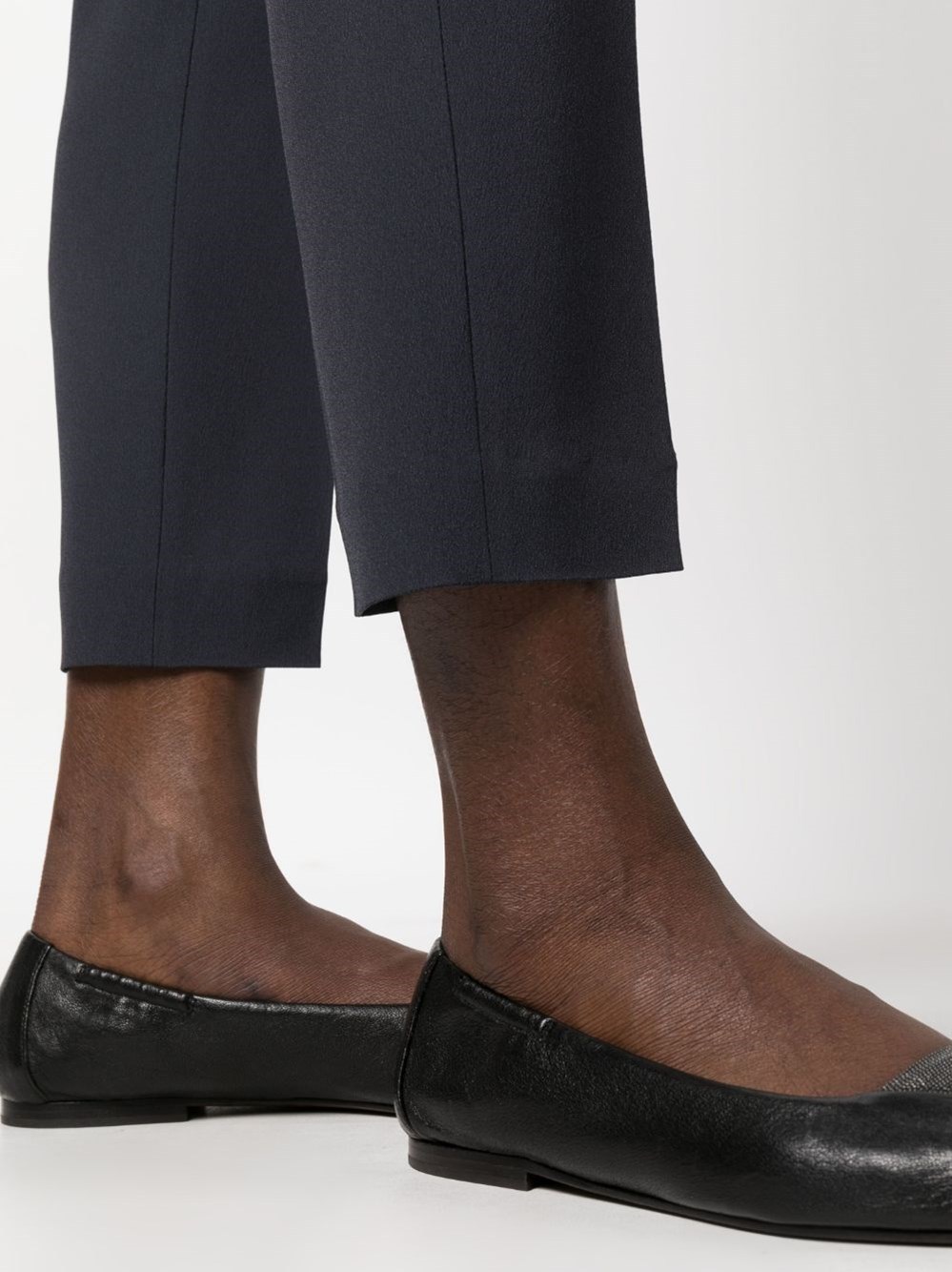 Brunello Cucinelli Cropped Tailored Trousers In Black