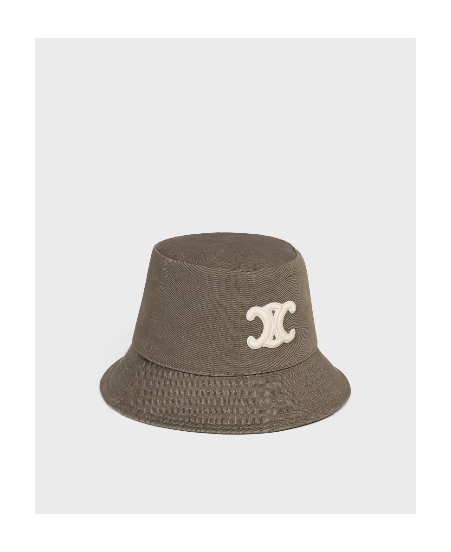 Celine Triomphe Bucket Hat In Cotton