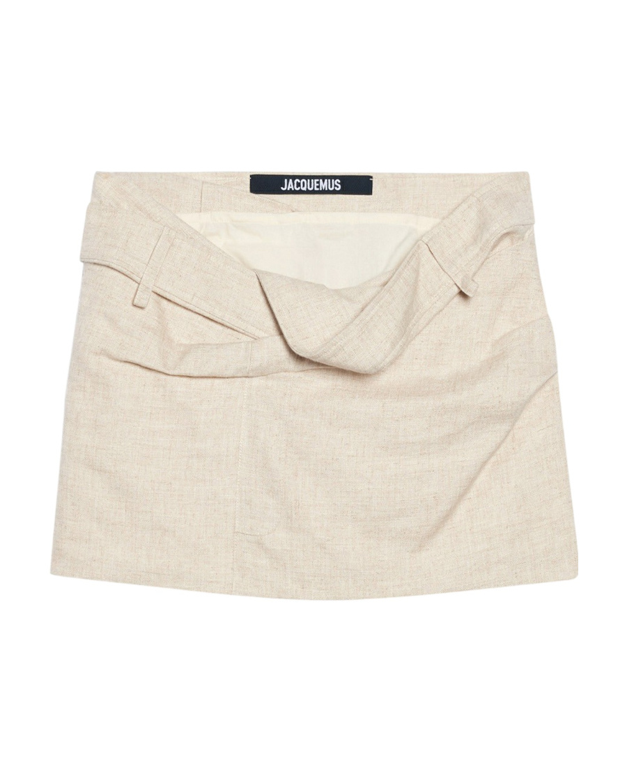 Jacquemus Mini Skirts In Nude