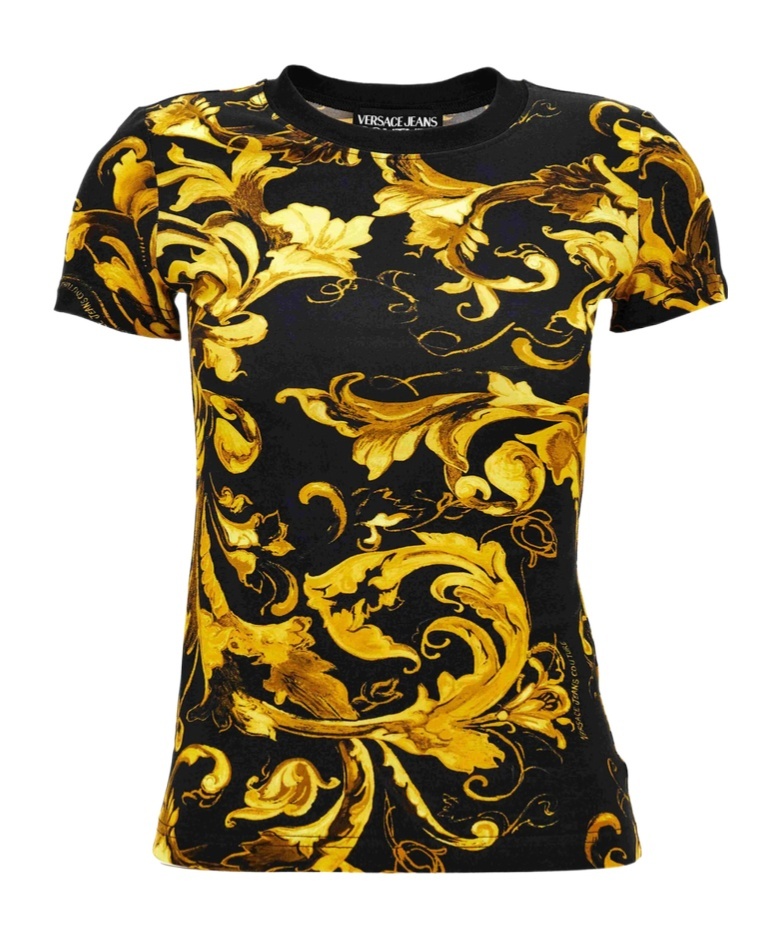 Versace Jeans Locke Printed Short Sleeve Crewneck T-shirt In Multi